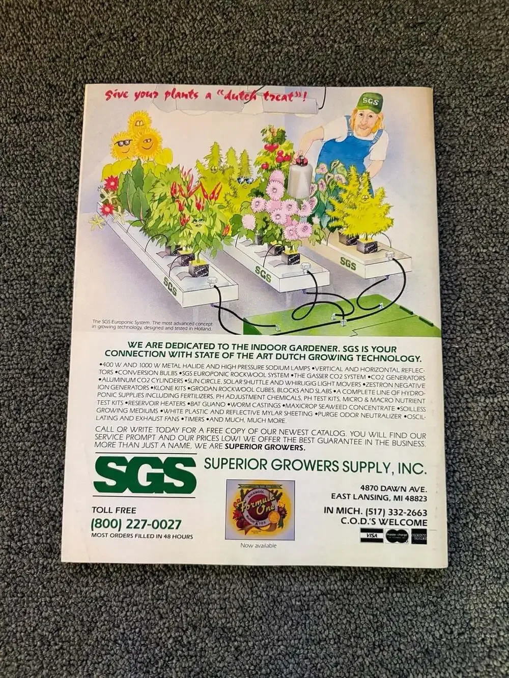 High Times Magazine November 1989 Southern Exposure Outdoor Growing in Tennessee